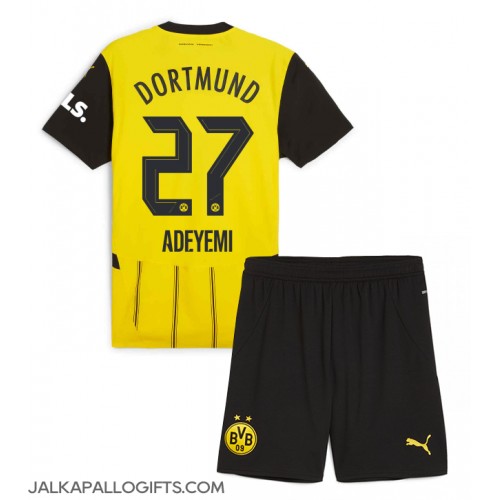 Borussia Dortmund Karim Adeyemi #27 Koti Peliasu Lasten 2024-25 Lyhythihainen (+ Lyhyet housut)